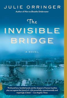 Cover of The Invisible Bridge by Julie Orringer-epic WWII historical fiction set in Paris and Hungary about Andras Levi, Klara, love, Jewish identity, and survival-book club favorite